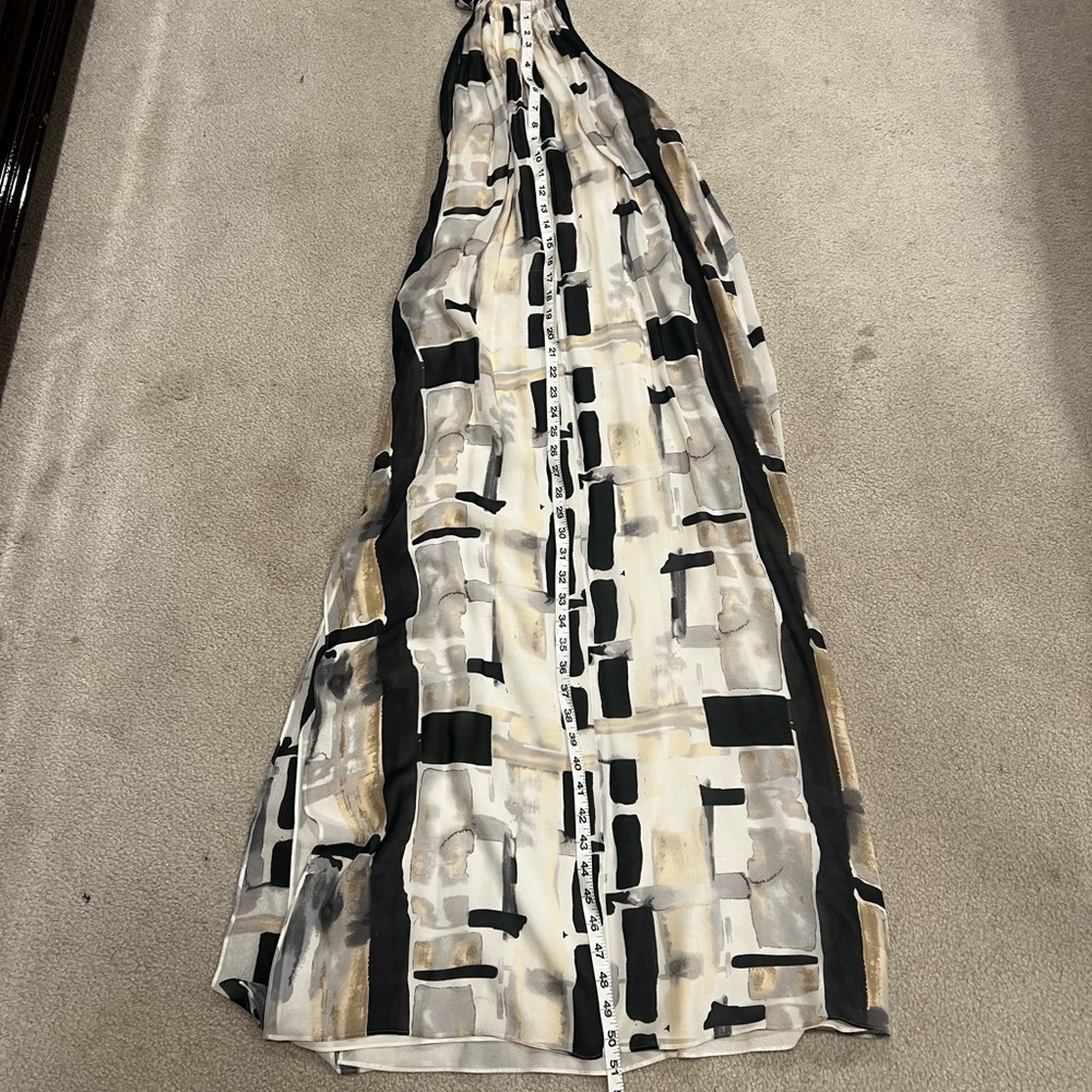 Alice and Olivia Silk halter dress with a side slit size small but stretchy - Picture 12 of 12